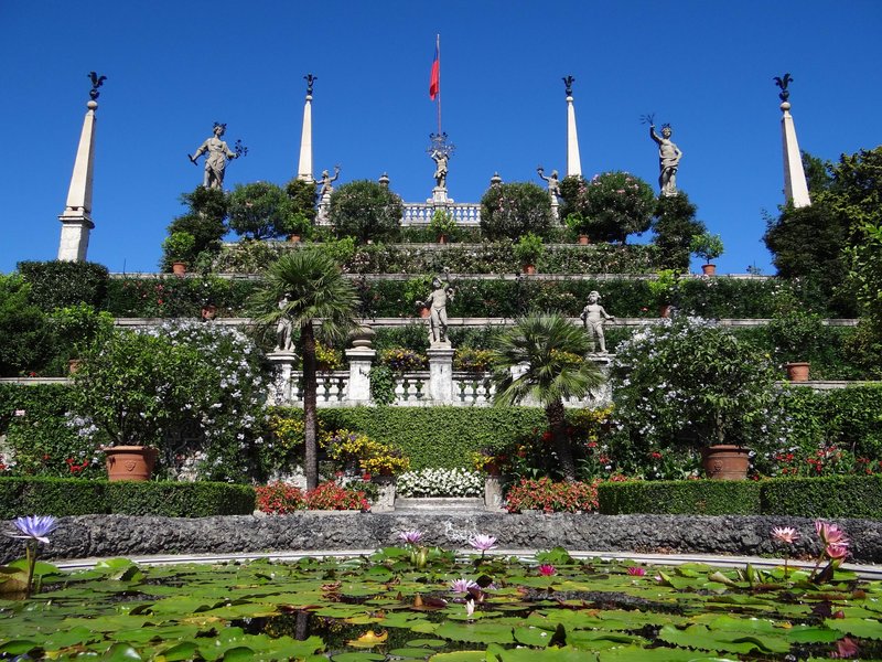 Terraced Baroque garden of Isola Bella on Lake Maggiore