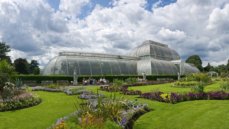The Victorian Palm House glasshouse at Kew Gardens