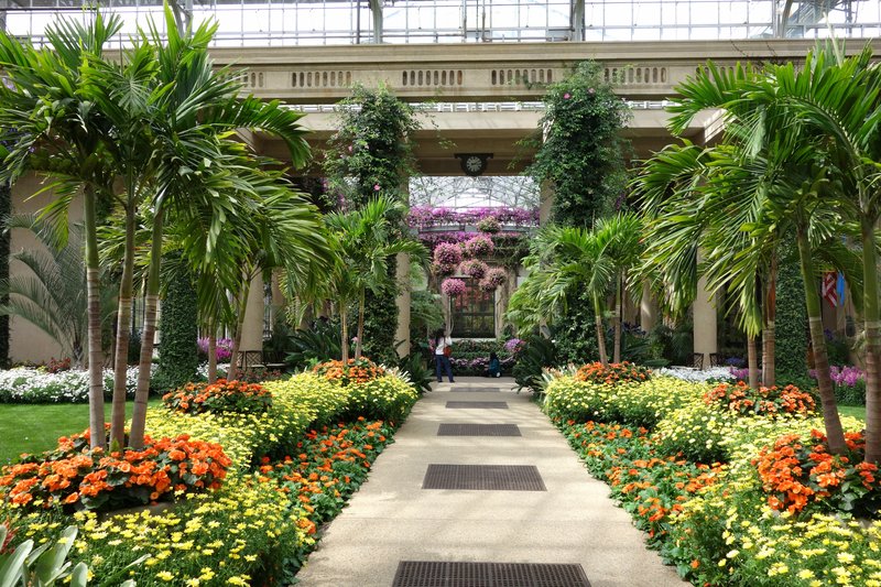The grand conservatory at Longwood Gardens