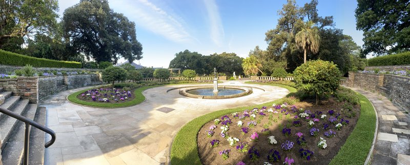 Garden path and lawns in the Royal Botanic Garden, Sydney