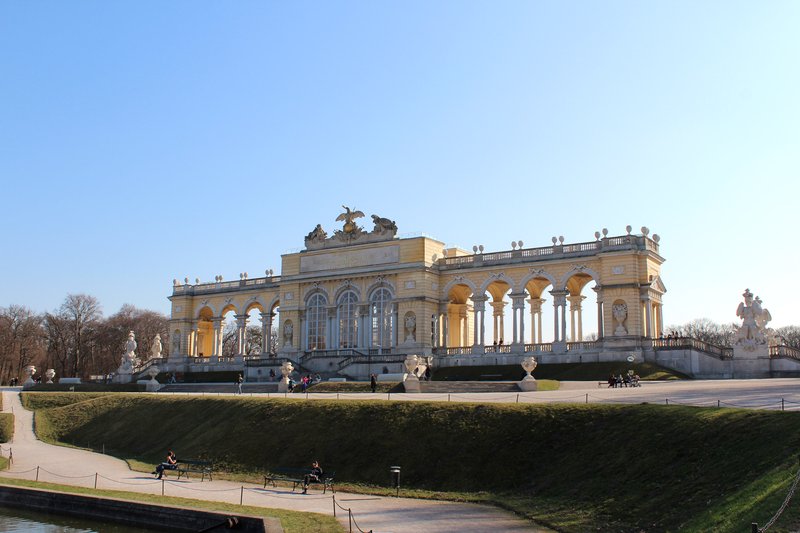 The Gloriette pavilion above the gardens of Schönbrunn Palace, Vienna