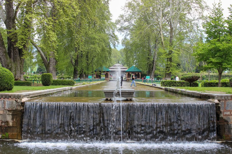 Shalimar Bagh, the Mughal garden on Dal Lake, Srinagar