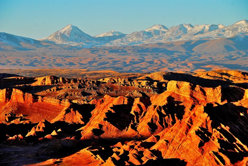 Valle de la Luna rock formations near San Pedro de Atacama