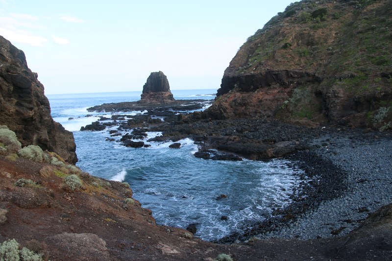 Cape Schanck's coastal cliffs and sea stack on the Mornington Peninsula
