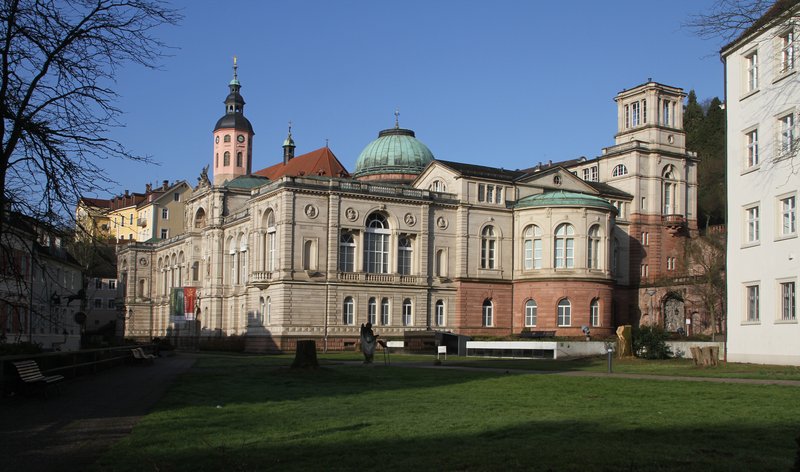 Exterior facade of the Friedrichsbad bathhouse in Baden-Baden, Germany
