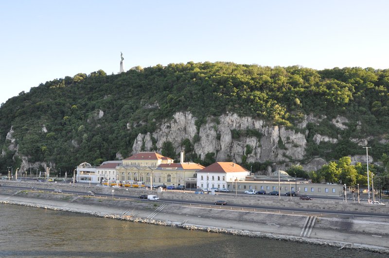 Rudas Baths along the Danube riverbank beneath Gellért Hill