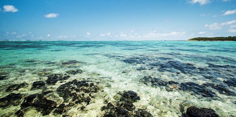 Blue Bay's coral-fringed lagoon on the Mauritius coast