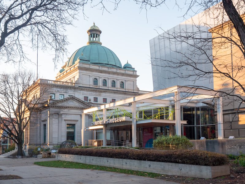 Exterior of the Children's Museum of Pittsburgh on the North Side