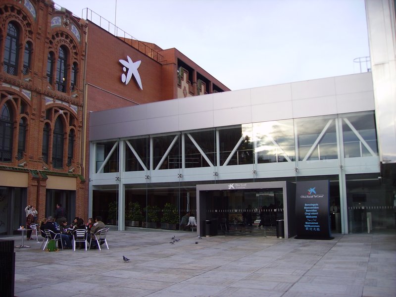CosmoCaixa's converted 1904 modernist brick building with the 