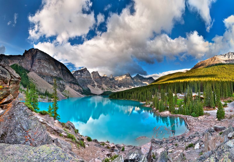 Moraine Lake in the Valley of the Ten Peaks