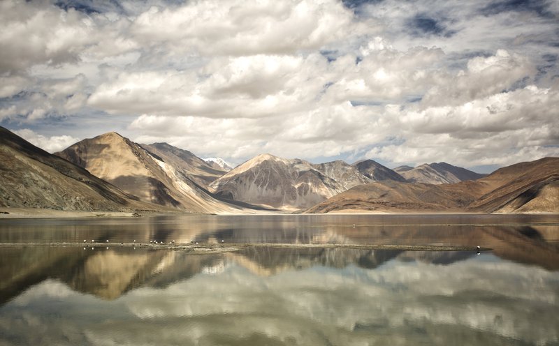 Pangong Tso lake in the Himalaya, Ladakh