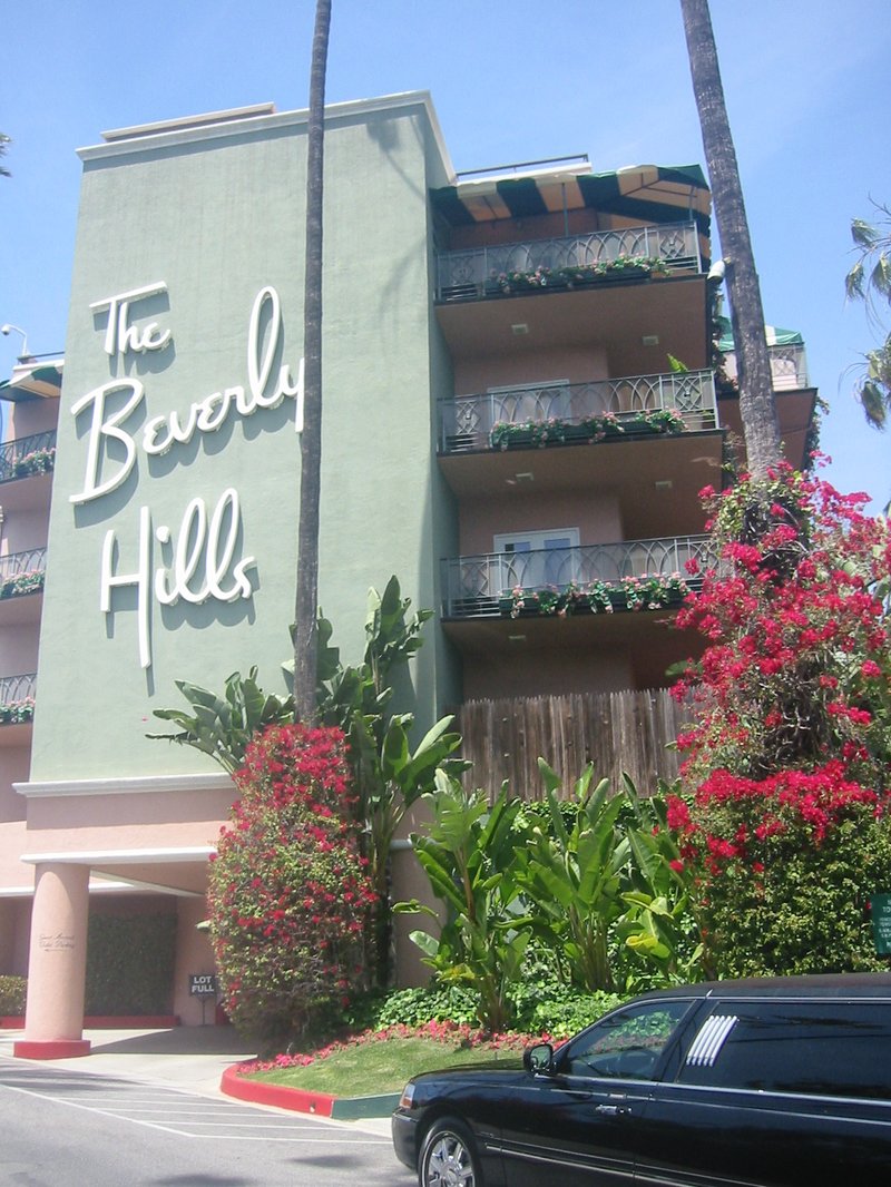 The Beverly Hills Hotel on Sunset Boulevard, Beverly Hills, California