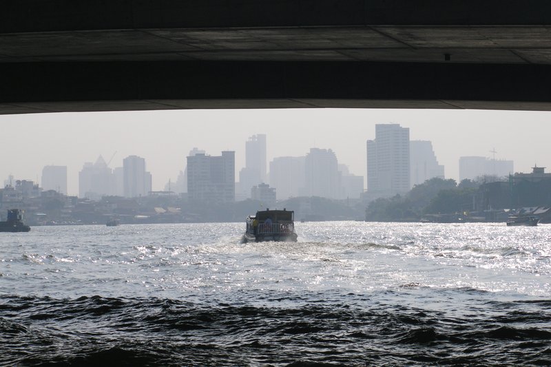 Chao Phraya River in central Bangkok, Thailand