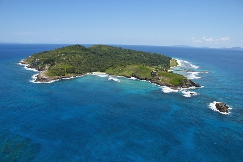 Aerial view of Fregate Island Private, Seychelles
