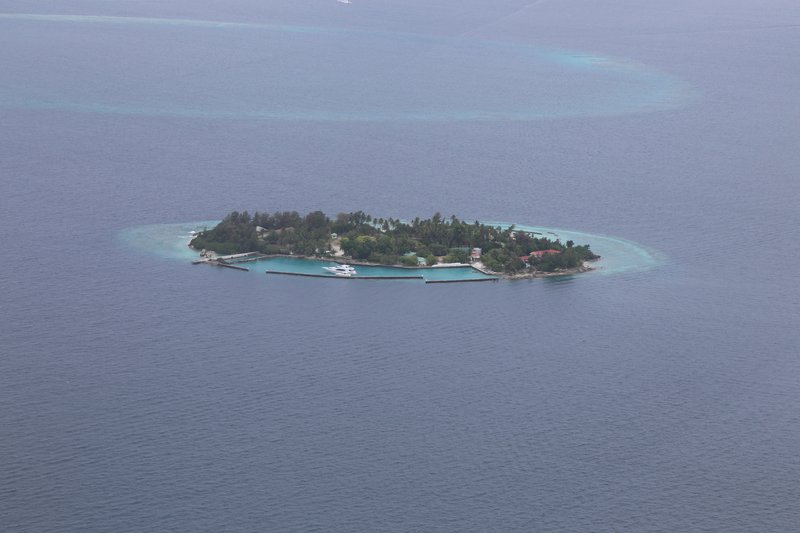 Aarah island coastal view, North Malé Atoll, Maldives