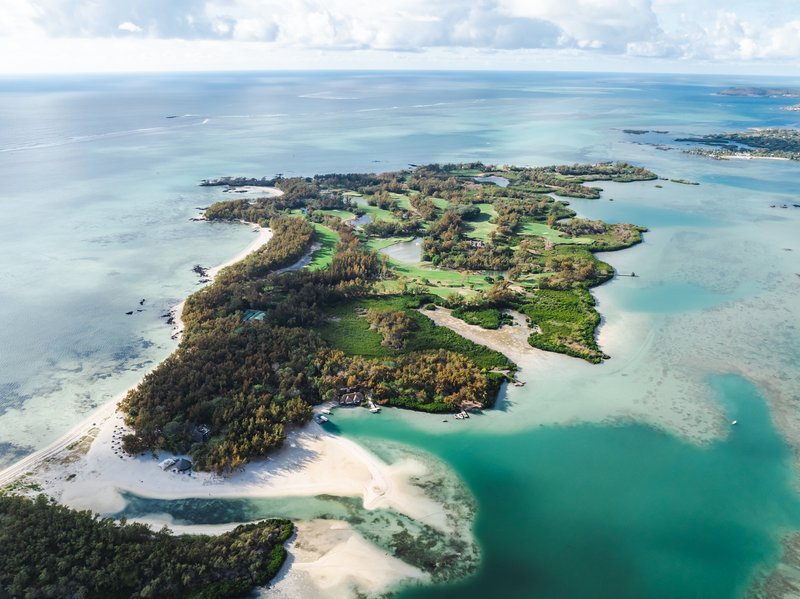 Île aux Cerfs lagoon and reef, eastern Mauritius