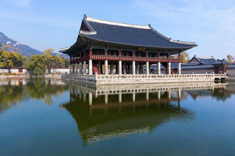 Gyeonghoeru Pavilion at Gyeongbokgung Palace, Seoul, South Korea