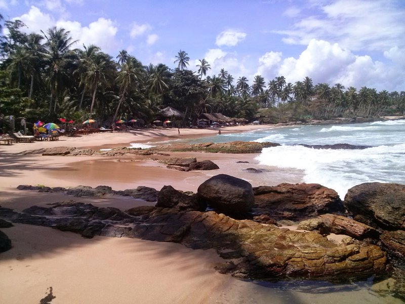 Goyambokka sandy bay near Tangalle on the southern coast of Sri Lanka