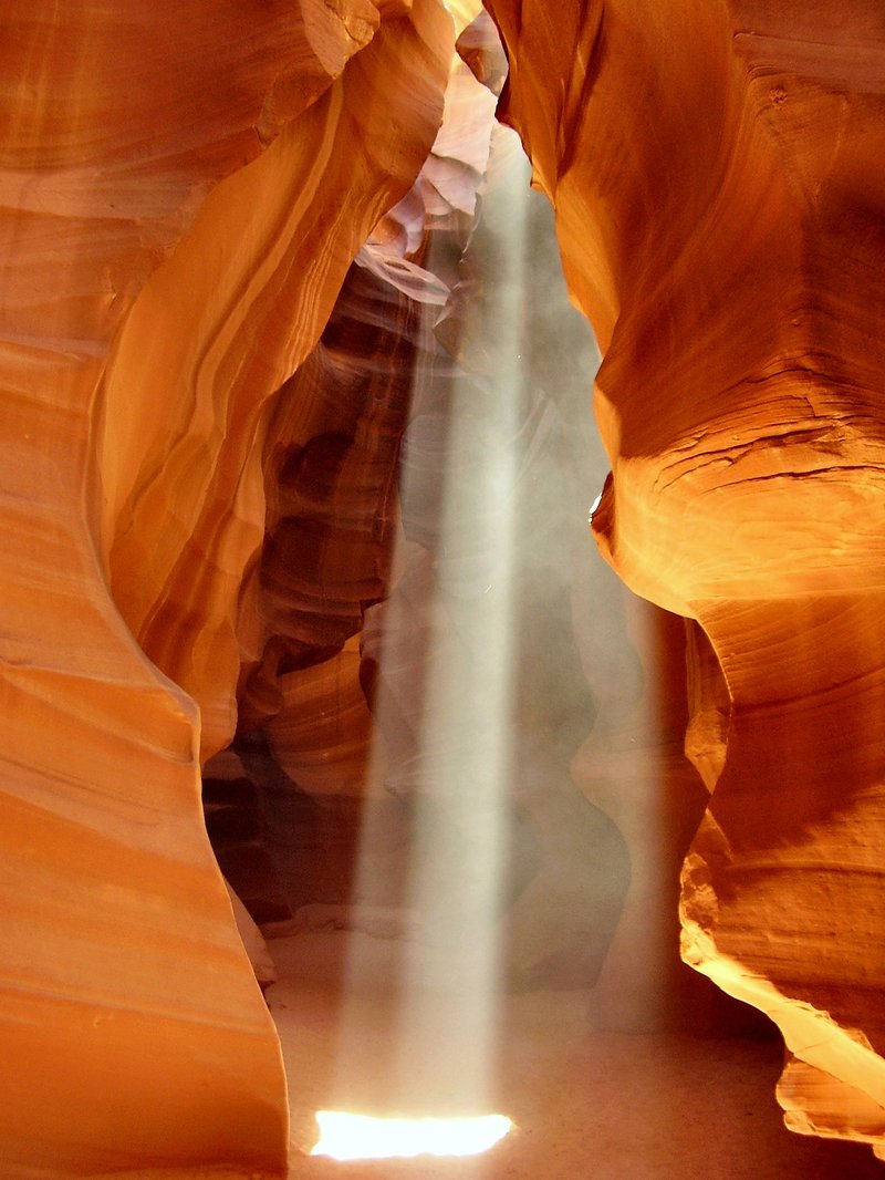Antelope Canyon's wave-like sandstone slot canyon walls