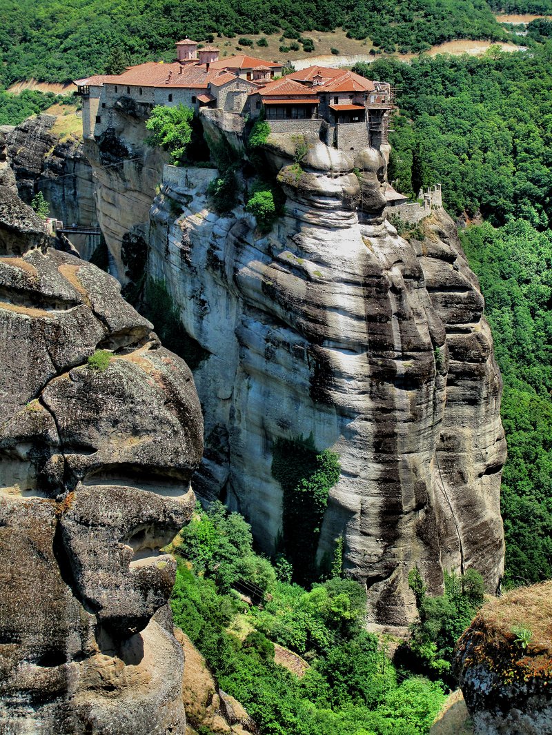 Great Meteoron Monastery perched atop a sandstone pillar, Thessaly