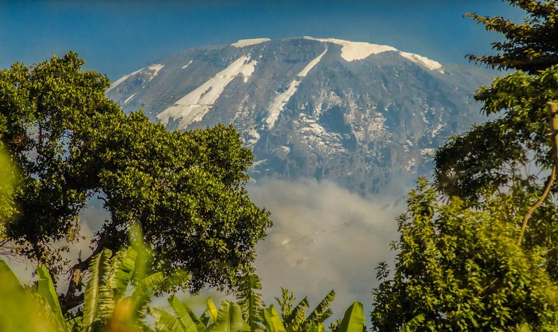 Mount Kilimanjaro seen from Moshi, Tanzania