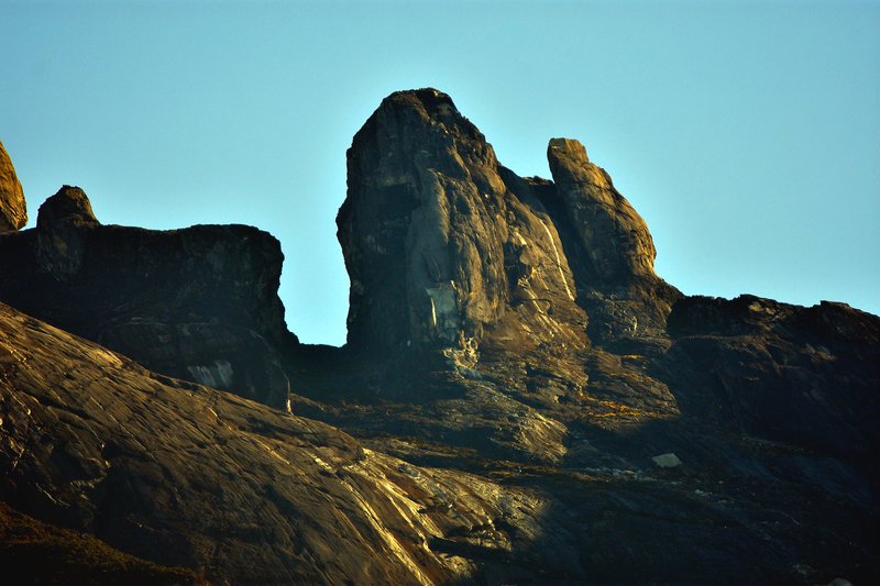 Granite summit spires of Mount Kinabalu