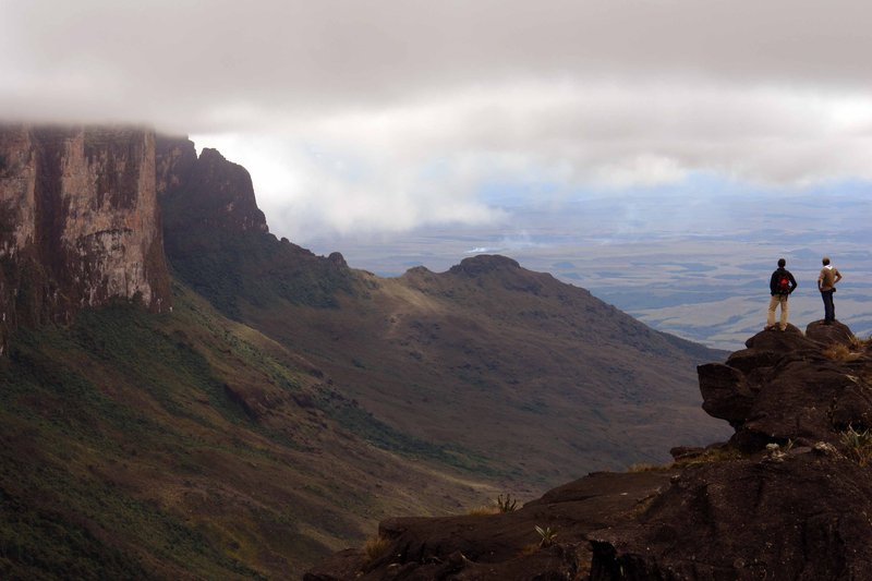 Mount Roraima's sheer-walled tepui plateau
