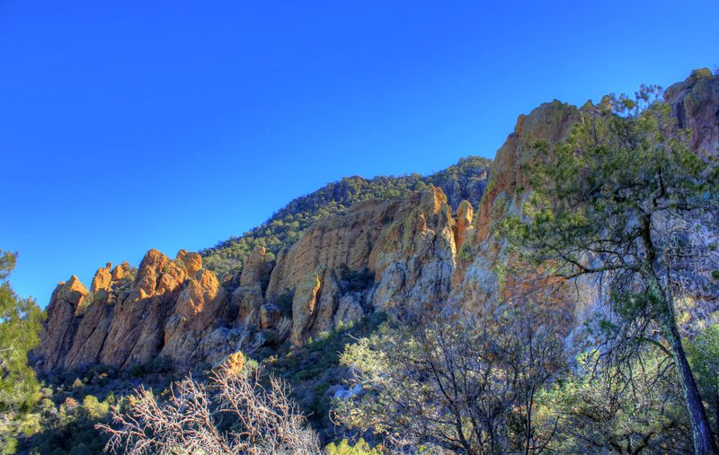 Chisos Mountains rising from the desert floor in Big Bend National Park