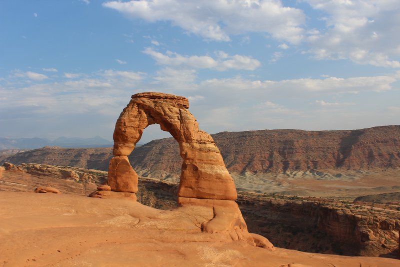 Delicate Arch sandstone formation in Arches National Park