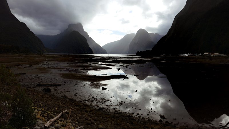 Milford Sound fiord with Mitre Peak, Fiordland National Park