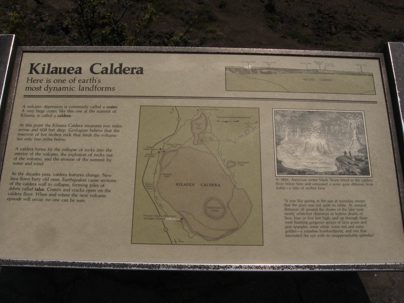 Kīlauea Caldera in Hawaiʻi Volcanoes National Park