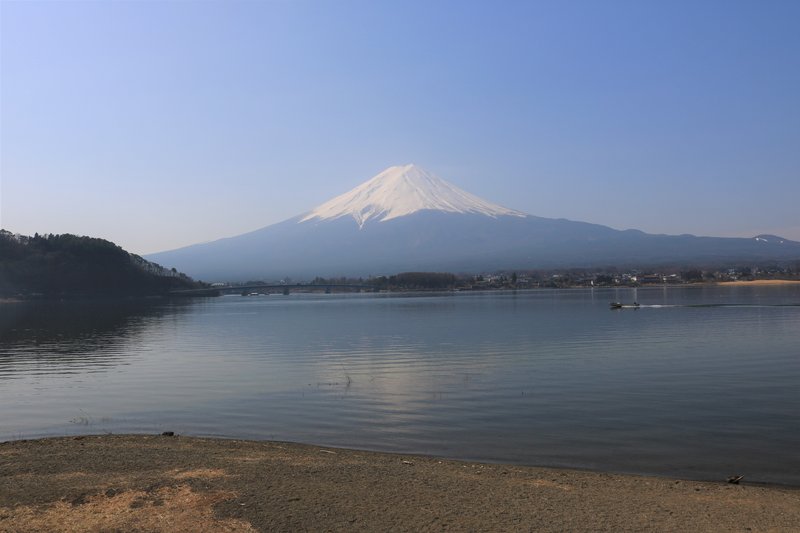 Mount Fuji reflected in Lake Kawaguchi