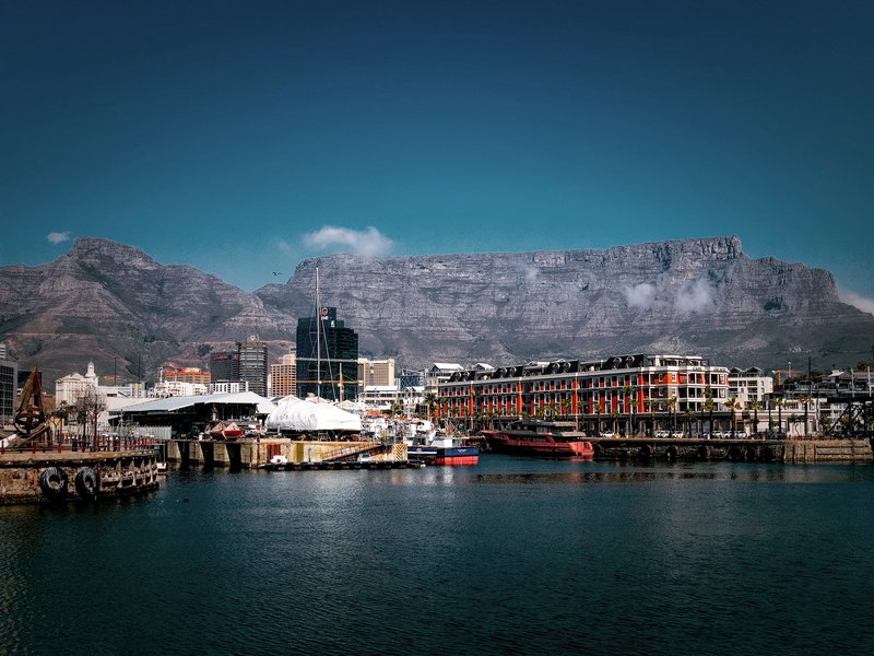 Table Mountain rising above Cape Town