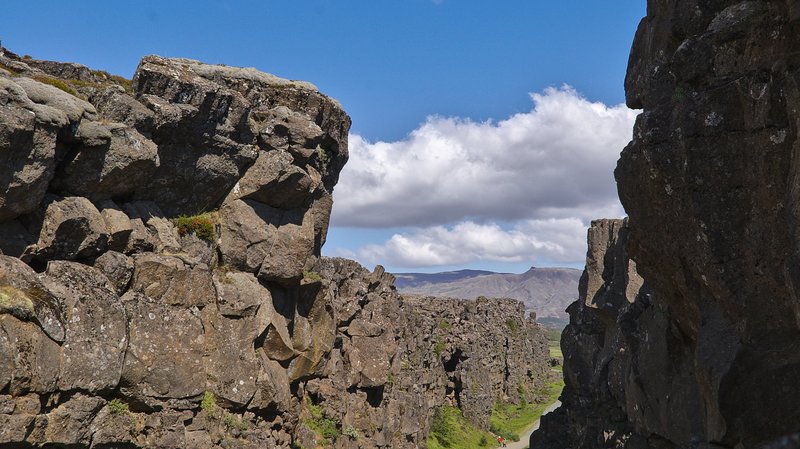 Rift gorge between the North American and Eurasian tectonic plates