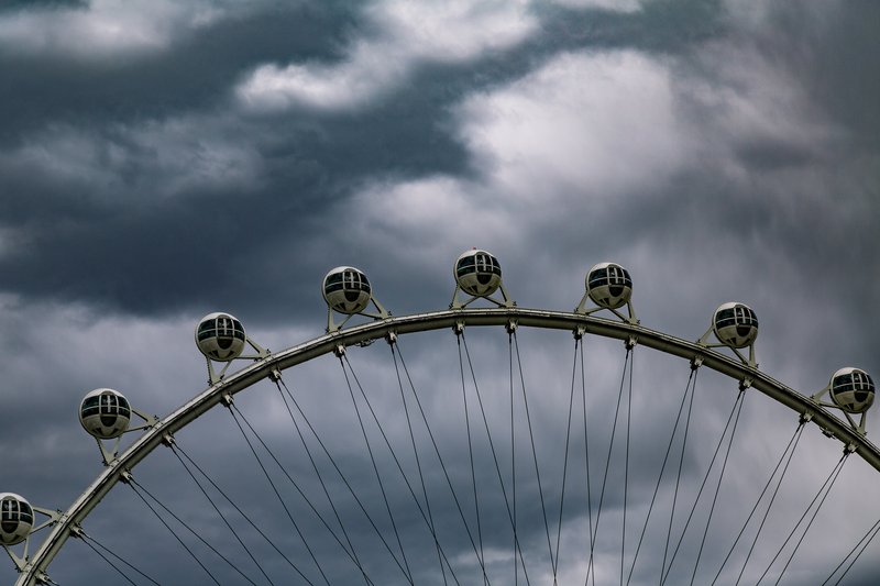 The High Roller observation wheel on the Las Vegas Strip