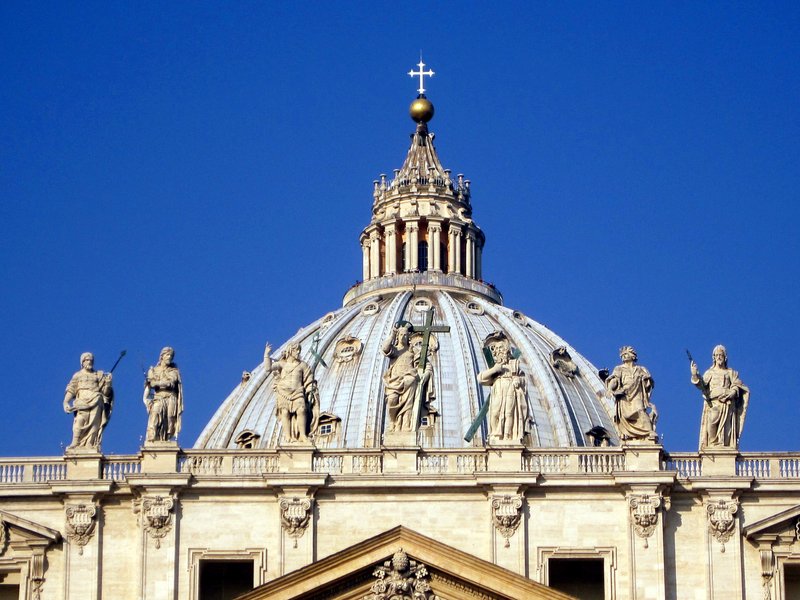 The dome of St. Peter's Basilica, Vatican City