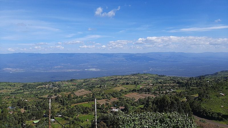 The Kerio Valley seen from the Elgeyo escarpment, Kenya
