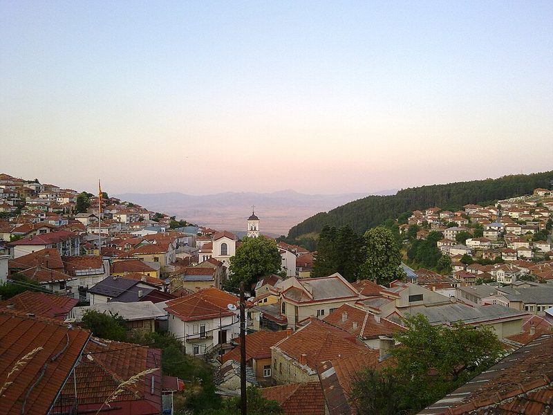 Rooftops of Kruševo, the highest town in North Macedonia