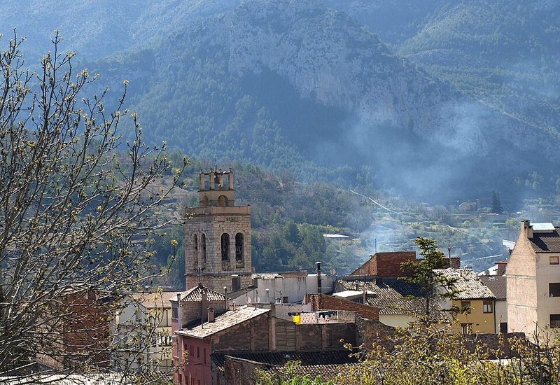 The village of Organyà in the Segre valley, Catalonia