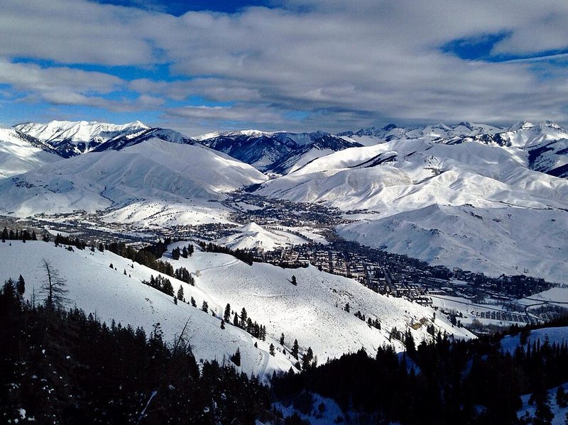 Bald Mountain above Ketchum in the Wood River valley, Idaho