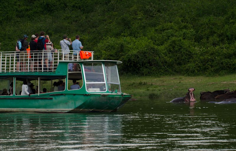 Kazinga Channel in Queen Elizabeth National Park, Uganda