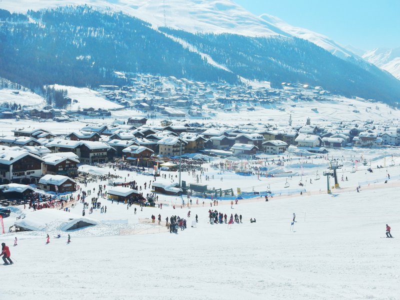 Livigno, a high-altitude Alpine town in Lombardy