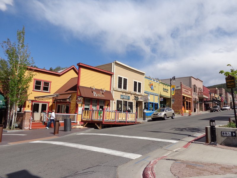 Historic Main Street storefronts in Park City