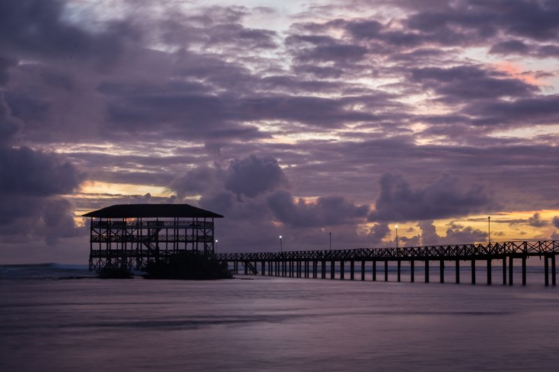 Cloud 9 surf boardwalk, Siargao Island, Philippines