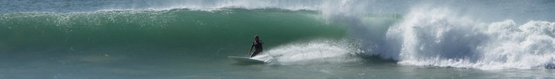 Surfing at Supertubes, Jeffreys Bay, South Africa