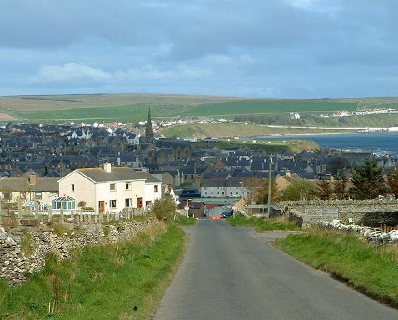 Thurso and the north Scotland coastline