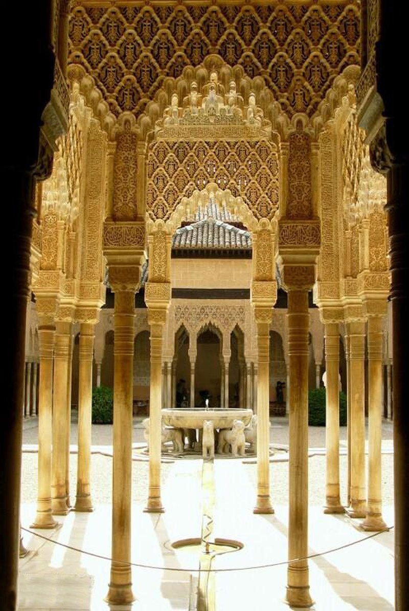 The Alhambra palace and fortress complex above Granada
