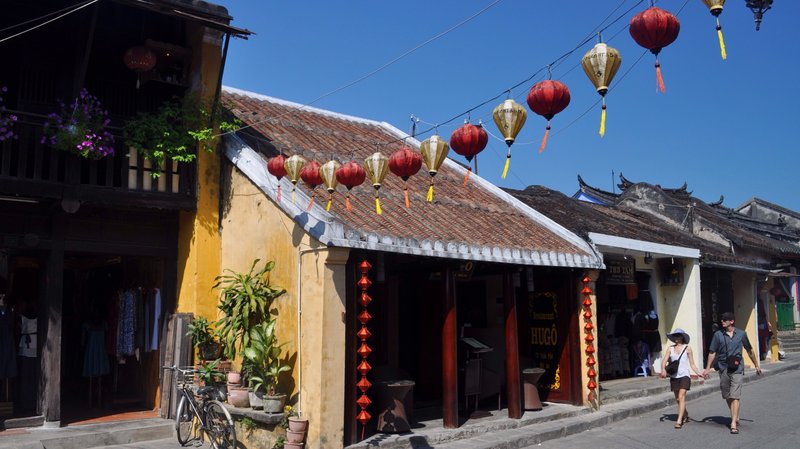 Lantern-lit narrow streets and yellow walls of Hội An Ancient Town