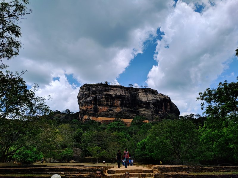 Sigiriya Lion Rock fortress rising from the Sri Lankan jungle