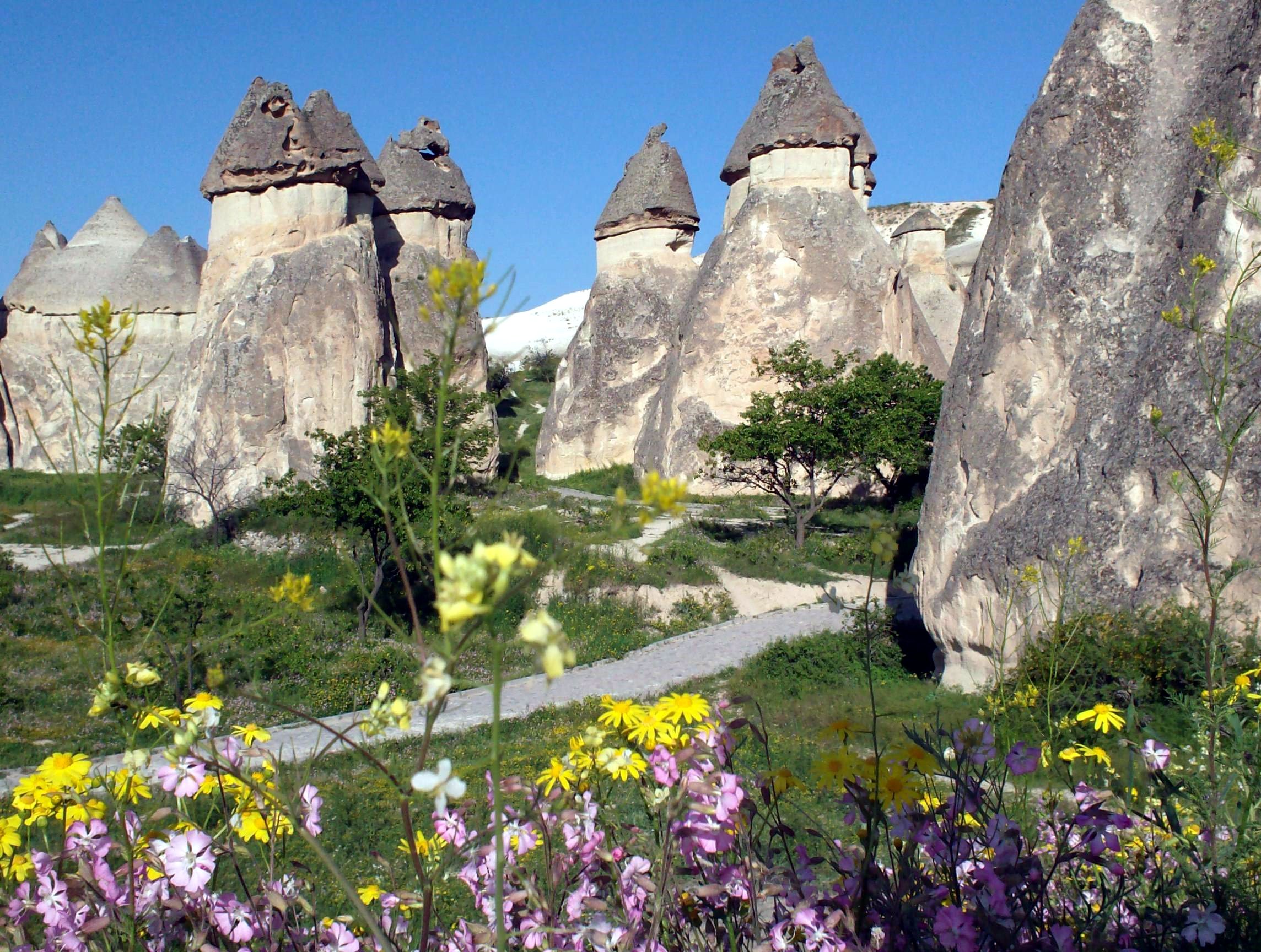 Cave-pocked volcanic landscape of Göreme National Park, Cappadocia